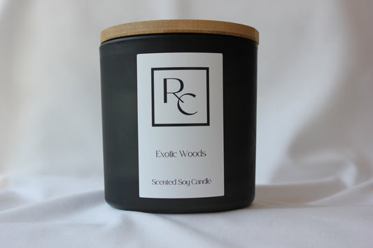 Exotic Woods Scented Soy Candle